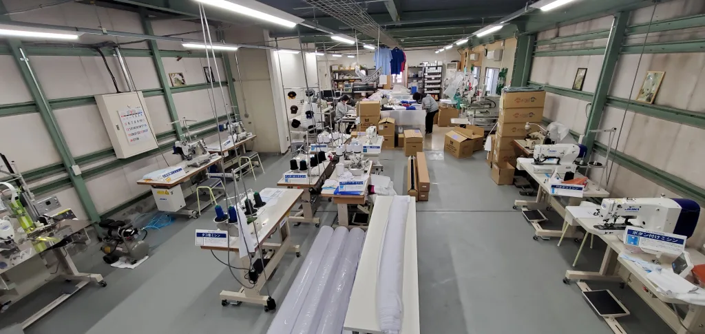 ル・フェステの縫製工場